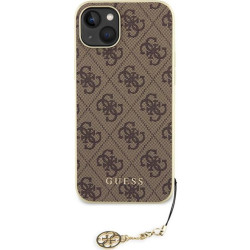 Guess 4G Charms Collection - Etui iPhone 15 (brązowy)'