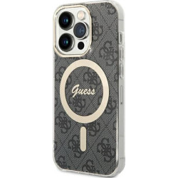 Guess 4G MagSafe - Etui iPhone 15 Pro (czarny)'