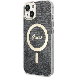Guess 4G MagSafe - Etui iPhone 15 (czarny)'