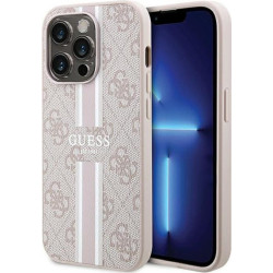 Guess 4G Printed Stripes MagSafe - Etui iPhone 15 Pro Max (różowy)'