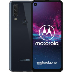 Smartfon Motorola One Action Denim Gray (PAFY0005PL) 6.3" FHD+ | 8 x 2.2GHz | 128GB + 4GB | LTE | 12MP + 12MP | microSD | Android 9.x'
