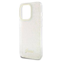 Guess IML Faceted Mirror Disco Iridescent do iPhone 15 Pro (różowy)'