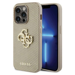 Guess Perforated 4G Glitter do iPhone 15 Pro (złoty)'