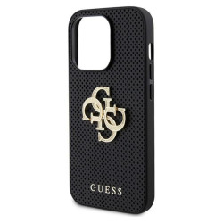 Guess Perforated 4G Glitter do iPhone 15 Pro (czarny)'