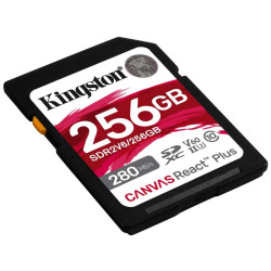 Kingston SDXC 256GB Canvas React Plus SDXC UHS-II 280R/100W U3 V60'