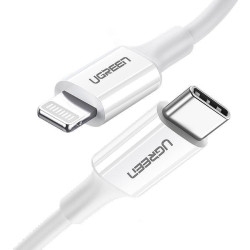 UGREEN US171 USB-C do Lightning 3A, 0.25m (biały)'