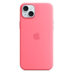 Apple iPhone 15 Plus Silicone Case with MagSafe pink'