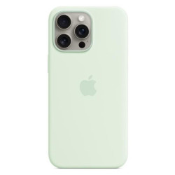 Apple iPhone 15 Pro Max Silicone Case with MagSafe soft mint'