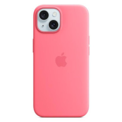 Apple iPhone 15 Silicone Case with MagSafe pink'