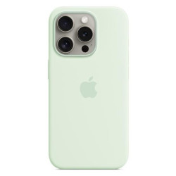 Apple iPhone 15 Pro Silicone Case with MagSafe soft mint'