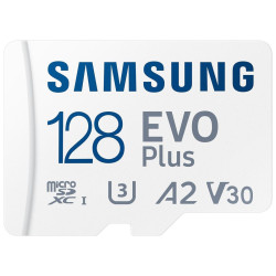 Samsung EVO PLUS microSDXC 128GB UHS-I U3 [Zapis 100MB/s Odczyt 180MB/s] v2023'