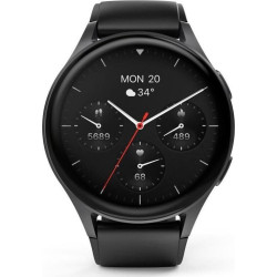 Hama Smartwatch 8900, GPS, AMOLED 1.43, czarna koperta, czarny pasek silikonowy'