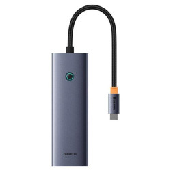 Replikator - Baseus 4w1UltraJoy USB-C do 3x USB 3.0 + RJ45 (szary)'