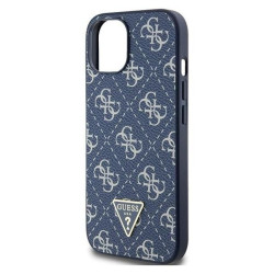 Guess 4G Triangle Metal Logo - Etui iPhone 15 Plus (niebieski)'