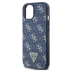 Guess 4G Triangle Metal Logo - Etui iPhone 15 (niebieski)'