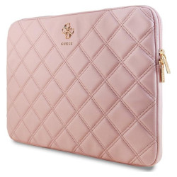 Guess Quilted 4G Sleeve 15'' - 16'' (różowy)'