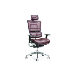 Ergonomiczny fotel biurowy ERGO 800 śliwkowy'