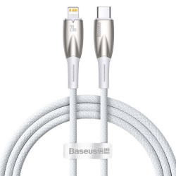 Baseus lightning - USB-C Glimmer, 20W, 1m (biały)'