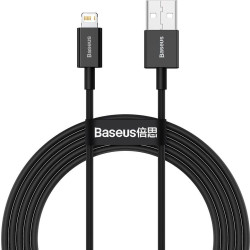 Baseus lightning - USB-A Superior Series, 2.4A, 2m (czarny)'