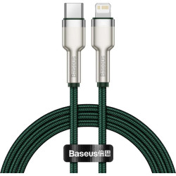 Baseus lightning - USB-C Cafule, PD, 20W, 1m (zielony)'