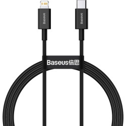 Baseus lightning - USB-C Superior Series, 20W, PD, 1m (czarny)'