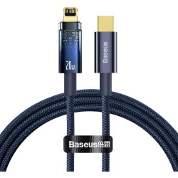 Baseus lightning - USB-C Explorer, 20W, 1m (niebieski)'