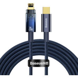 Baseus lightning - USB-C Explorer, 20W, 2m (niebieski)'