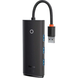 Baseus 4w1 Lite Series USB do 4x USB 3.0 25cm (czarny)'