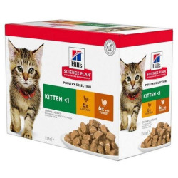 HILL'S Feline Kitten Multipack Poultry - saszetka 12x85g'