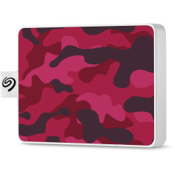 Dysk twardy Seagate One Touch SSD 500GB czerwono-biały (STJE500405)'