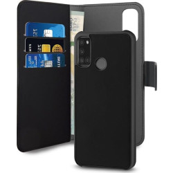 Puro Wallet Detachable 2w1 Samsung Galaxy A21s czarny (SGA21SBOOKC3BLK)'