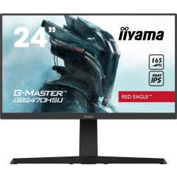 Monitor iiyama G-Master GB2470HSU-B1 Red Eagle (GB2470HSU-B1) 23.8"| IPS | 1920 x 1080 | HDMI | DP | 2 x USB 2.0 | Głośniki | HAS 130mm | Pivot | VESA 100 x 100'