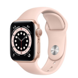 Apple Watch 6 GPS 40mm aluminium, złoty | piaskowy róż pasek sportowy (MG123WB/A)'