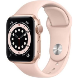 Apple Watch 6 GPS 44mm aluminium, złoty | piaskowy róż pasek sportowy (M00E3WB/A)'