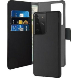 Puro Wallet Detachable - etui 2w1 Samsung Galaxy S21 Ultra czarny (SGS21UBOOKC3BLK)'