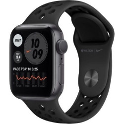 Apple Watch Nike 6 GPS 44mm aluminium, gwiezdna szarość | antracyt/czarny pasek sport (MG173WB/A)'