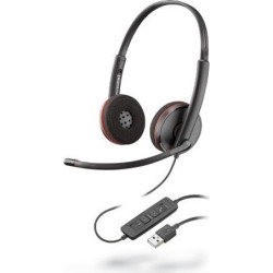 Słuchawki przewodowe Poly Blackwire C3220 USB-A czarne - (209745-104)'