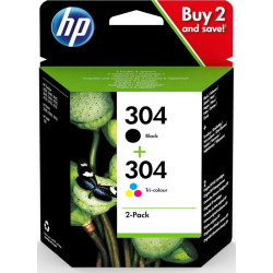 Tusz HP zestaw HP 304  HP304=3JB05AE  zawiera czarny i kolor  N9K06AE+N9K05AE'