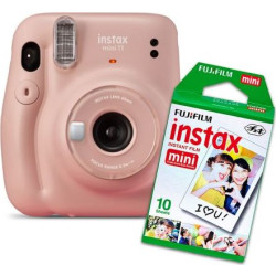 Aparat cyfrowy Fujifilm Instax Mini 11 różowy + 10 shots (70100148291)'
