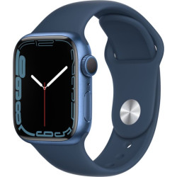 Apple Watch Series 7 GPS + Cellular, 41mm Blue Aluminium Case with Abyss Blue Sport Band - Regular'