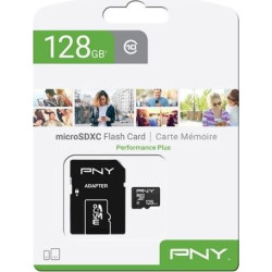 Karta pamięci - PNY Performance Plus microSDXC 128GB + Adapter SD (SDU12810PPLX-EF)'