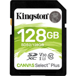 Karta pamięci - Kingston SDXC Canvas Select Plus 128GB 100R Class 10 UHS-I (SDS2/128GB)'