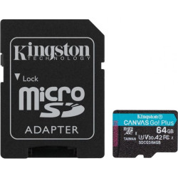 Karta pamięci - Kingston microSDXC Canvas Go 64GB 90R/45W U3 UHS-I V30 (SDCG2/64GB)'