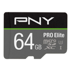 Karta pamięci - PNY PRO Elite microSDXC 64GB + Adapter SD (P-SDU64GV31100PRO-GE)'