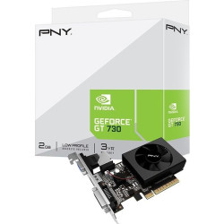Karta graficzna PNY GeForce GT 730 2GB Single Fan (Low Profile) (VCG7302D3SFPPB)'