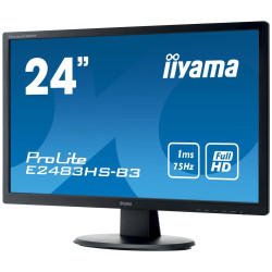 iiyama ProLite B2483HS (24" | TN | 1920 x 1080 | D-SUB | DVI | HDMI | Głośniki | Pivot | VESA 100 x 100)'