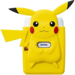 Fujifilm Instax mini Link Ash White + Pokemon Pikachu Silicone Case'