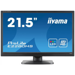 iiyama ProLite E2280HS-B1 (21.5" | TN | 1920 x 1080 | D-SUB | DVI | HDMI | Głośniki | VESA 100 x 100)'
