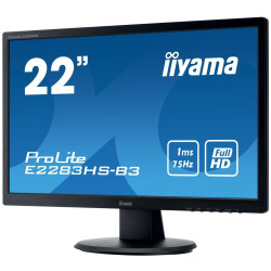 iiyama ProLite B2283HS-B1 (21.5" | TN | 1920 x 1080 | D-SUB | DVI | HDMI | Głośniki | Pivot | VESA 100 x 100)'