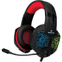 Słuchawki gamingowe REAL-EL GDX-7750 SURROUND 7.1 (black  z wbudowanym mikrofonem)'